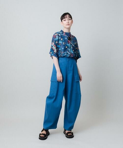 HIROKO KOSHINO / ヒロココシノ カットソー | グラフィカルチュールプルオーバー/日本製/洗える | 詳細10