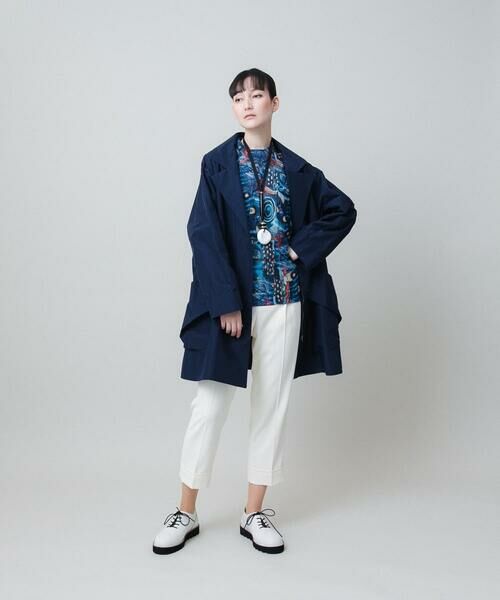 HIROKO KOSHINO / ヒロココシノ カットソー | グラフィカルチュールプルオーバー/日本製/洗える | 詳細11