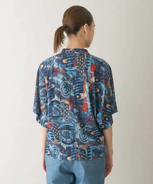 HIROKO KOSHINO / ヒロココシノ カットソー | グラフィカルチュールプルオーバー/日本製/洗える | 詳細2