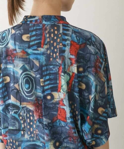 HIROKO KOSHINO / ヒロココシノ カットソー | グラフィカルチュールプルオーバー/日本製/洗える | 詳細4