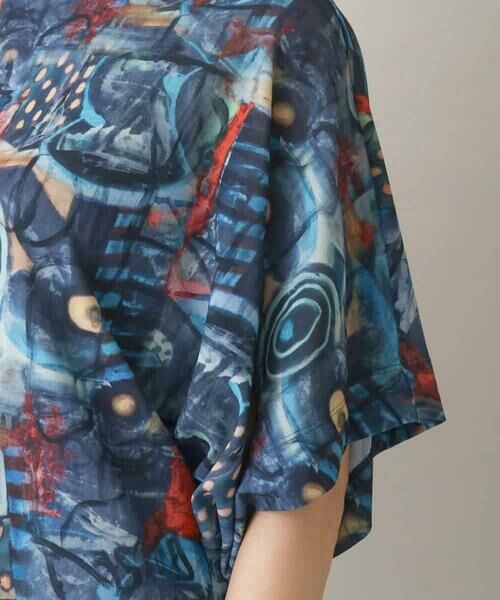 HIROKO KOSHINO / ヒロココシノ カットソー | グラフィカルチュールプルオーバー/日本製/洗える | 詳細6