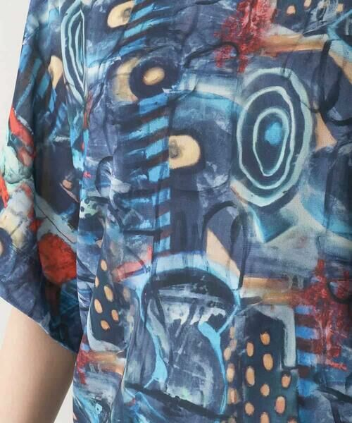 HIROKO KOSHINO / ヒロココシノ カットソー | グラフィカルチュールプルオーバー/日本製/洗える | 詳細8