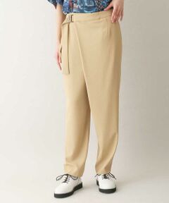 HIROKO KOSHINO / ヒロココシノ チノ・ワークパンツ | ラップ風テーパードデザインパンツ/日本製