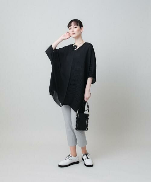 HIROKO KOSHINO / ヒロココシノ ショート・ハーフ・半端丈パンツ | ハイストレッチレギンスパンツ/日本製/洗える | 詳細9