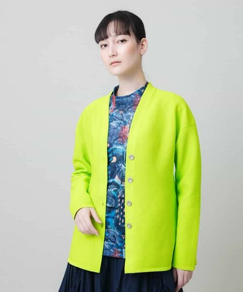 HIROKO KOSHINO / ヒロココシノ カーディガン・ボレロ | ガーター編みライトニットカーディガン /洗える | 詳細1