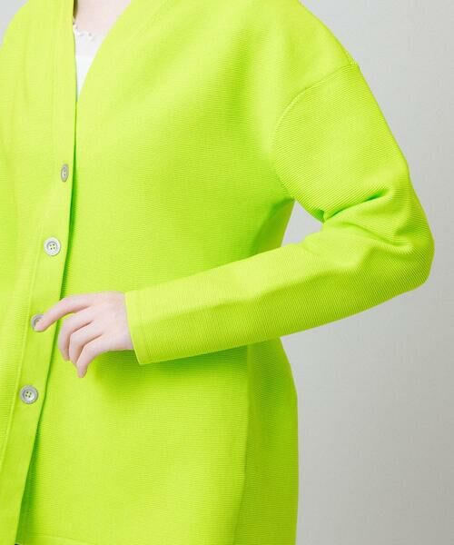 HIROKO KOSHINO / ヒロココシノ カーディガン・ボレロ | ガーター編みライトニットカーディガン /洗える | 詳細6