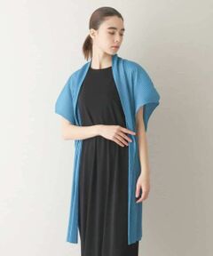 HIROKO KOSHINO / ヒロココシノ ベスト | 立体プリーツデザインジレ/洗える