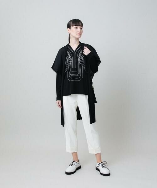 HIROKO KOSHINO / ヒロココシノ ベスト | 立体プリーツデザインジレ/洗える | 詳細11