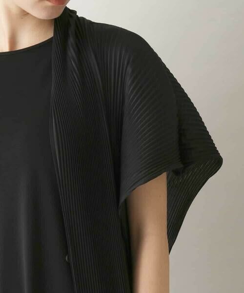 HIROKO KOSHINO / ヒロココシノ ベスト | 立体プリーツデザインジレ/洗える | 詳細6