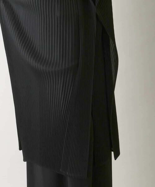 HIROKO KOSHINO / ヒロココシノ ベスト | 立体プリーツデザインジレ/洗える | 詳細7
