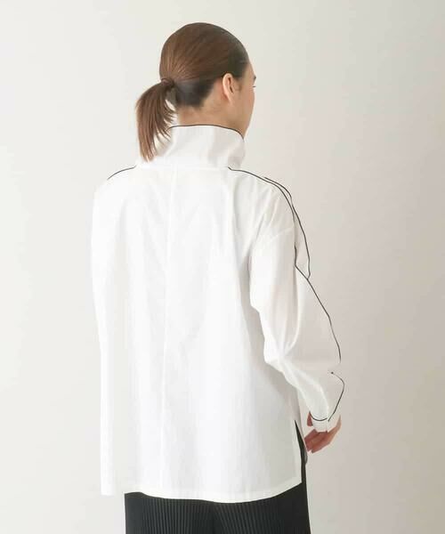 HIROKO KOSHINO / ヒロココシノ シャツ・ブラウス | ワイドスタンドカラーブラウス/洗える | 詳細2