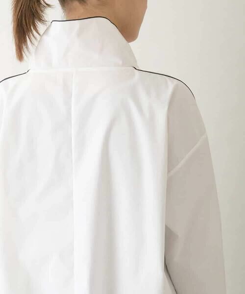 HIROKO KOSHINO / ヒロココシノ シャツ・ブラウス | ワイドスタンドカラーブラウス/洗える | 詳細4
