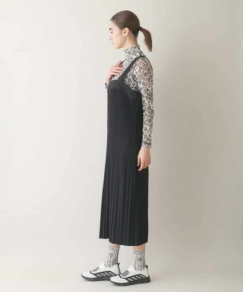 HIROKO KOSHINO / ヒロココシノ ロング・マキシ丈スカート | クリスタルプリーツジャンパースカート/洗濯機で洗える | 詳細1