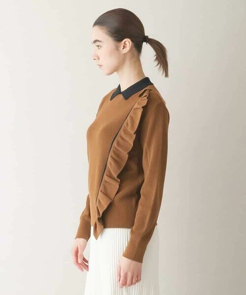 HIROKO KOSHINO / ヒロココシノ ニット・セーター | 配色カラーデザインニットプルオーバー/日本製/洗える | 詳細1