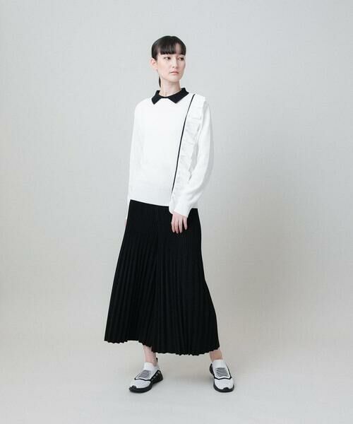 HIROKO KOSHINO / ヒロココシノ ニット・セーター | 配色カラーデザインニットプルオーバー/日本製/洗える | 詳細10