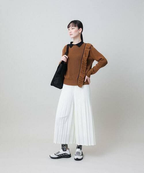 HIROKO KOSHINO / ヒロココシノ ニット・セーター | 配色カラーデザインニットプルオーバー/日本製/洗える | 詳細8