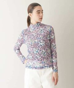 HIROKO KOSHINO / ヒロココシノ カットソー | モチーフ総柄チュールカットソー/日本製/洗える