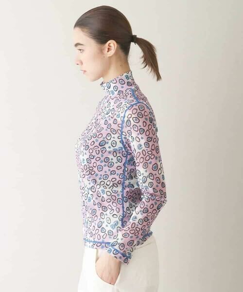 HIROKO KOSHINO / ヒロココシノ カットソー | モチーフ総柄チュールカットソー/日本製/洗える | 詳細1