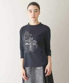 HIROKO KOSHINO / ヒロココシノ カットソー | スパンコールモチーフデザインカットソー/日本製/洗える