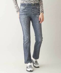 HIROKO KOSHINO / ヒロココシノ チノ・ワークパンツ | 3Dデニムプリントストレッチパンツ/日本製/洗濯機で洗える