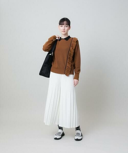 HIROKO KOSHINO / ヒロココシノ その他パンツ | クリスタルプリーツワイドパンツ /洗濯機で洗える | 詳細9