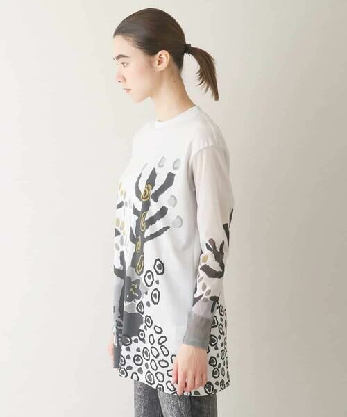 HIROKO KOSHINO / ヒロココシノ チュニック | モチーフプリントチュニック /日本製/洗える | 詳細1
