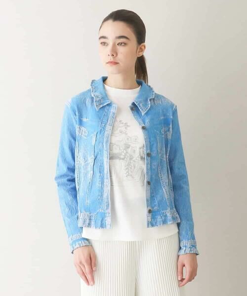 HIROKO KOSHINO / ヒロココシノ その他アウター | デニム風プリモーディアルジャケット /日本製/洗える | 詳細1