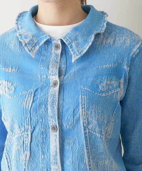 HIROKO KOSHINO / ヒロココシノ その他アウター | デニム風プリモーディアルジャケット /日本製/洗える | 詳細4