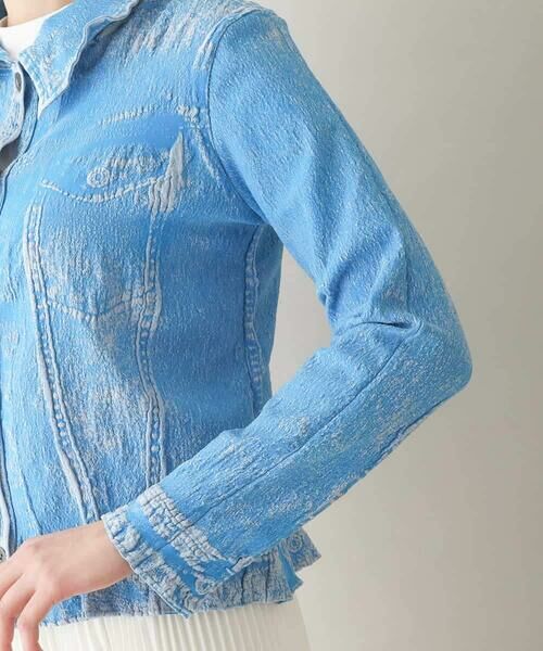 HIROKO KOSHINO / ヒロココシノ その他アウター | デニム風プリモーディアルジャケット /日本製/洗える | 詳細6