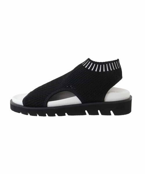 HIROKO KOSHINO / ヒロココシノ サンダル | ボーダーニットサンダル | 詳細3