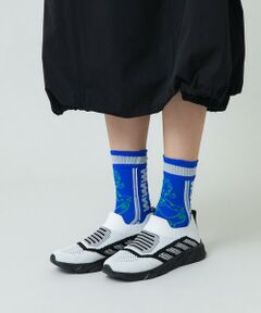 セール】 ハートジャカードシアーソックス/日本製/洗濯機で