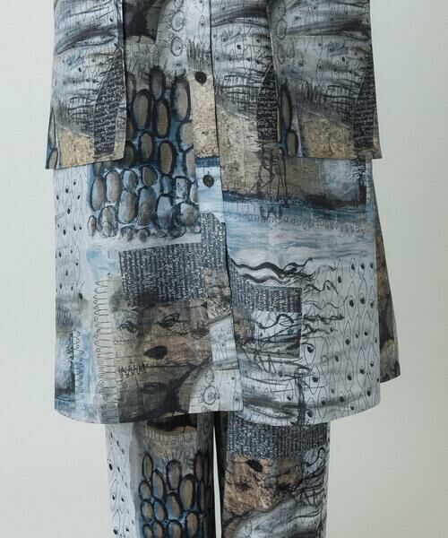 HIROKO KOSHINO / ヒロココシノ シャツ・ブラウス | アートプリントデザインロングシャツ/日本製 | 詳細8