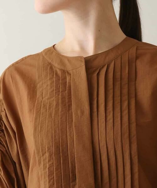 HIROKO KOSHINO / ヒロココシノ シャツ・ブラウス | タックギャザーペプラムブラウス /日本製 | 詳細3
