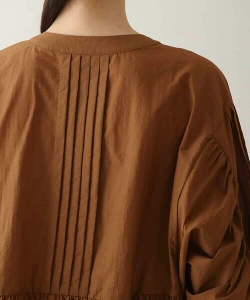 HIROKO KOSHINO / ヒロココシノ シャツ・ブラウス | タックギャザーペプラムブラウス /日本製 | 詳細4