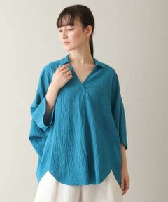 HIROKO KOSHINO / ヒロココシノ シャツ・ブラウス | デザインプルオーバーシャツ /日本製