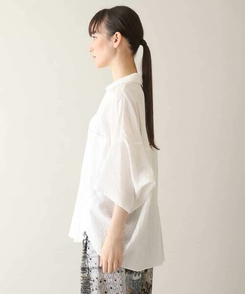 HIROKO KOSHINO / ヒロココシノ シャツ・ブラウス | デザインプルオーバーシャツ /日本製 | 詳細1