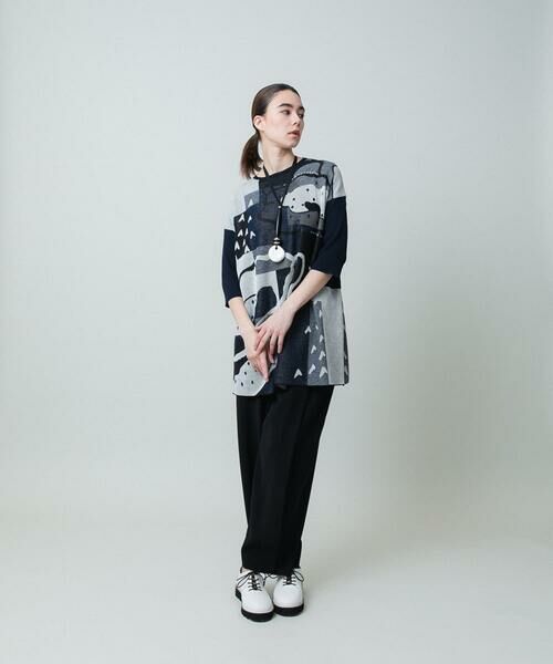 HIROKO KOSHINO / ヒロココシノ ニット・セーター | アートジャカードニットプルオーバー /日本製 | 詳細10