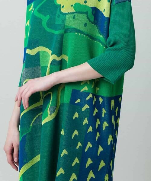 HIROKO KOSHINO / ヒロココシノ ニット・セーター | アートジャカードニットプルオーバー /日本製 | 詳細5