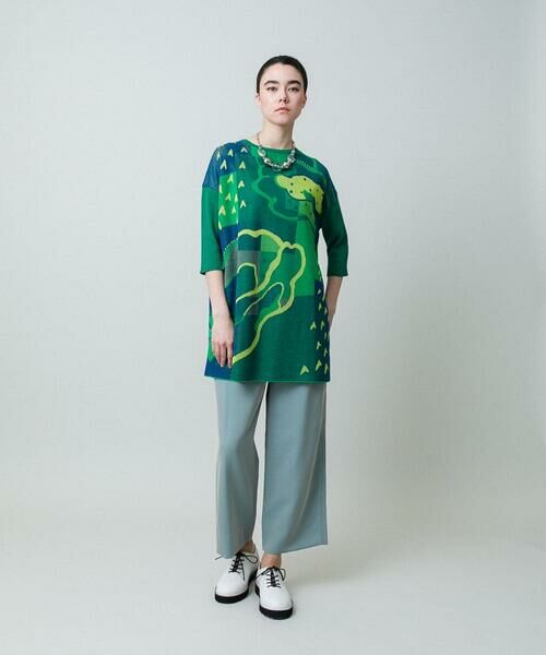 HIROKO KOSHINO / ヒロココシノ ニット・セーター | アートジャカードニットプルオーバー /日本製 | 詳細8