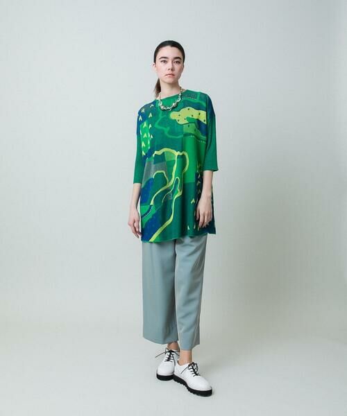 HIROKO KOSHINO / ヒロココシノ ニット・セーター | アートジャカードニットプルオーバー /日本製 | 詳細9