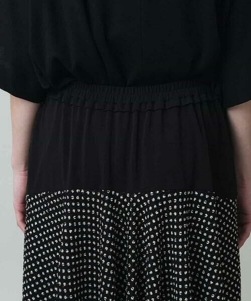HIROKO KOSHINO / ヒロココシノ ロング・マキシ丈スカート | ドットジャージーフレアスカート /日本製/洗える | 詳細3