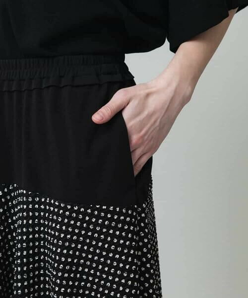 HIROKO KOSHINO / ヒロココシノ ロング・マキシ丈スカート | ドットジャージーフレアスカート /日本製/洗える | 詳細5