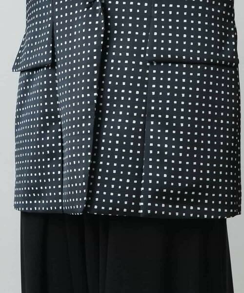 HIROKO KOSHINO / ヒロココシノ テーラードジャケット | スクエアドットサテンジャケット/日本製 | 詳細7