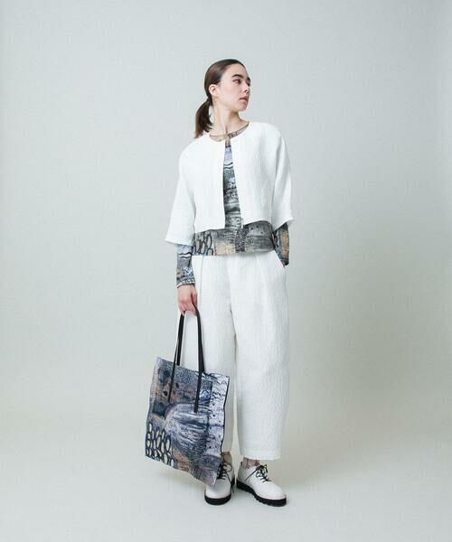 HIROKO KOSHINO / ヒロココシノ カットソー | アートプリントプルオーバー/日本製/洗える | 詳細10