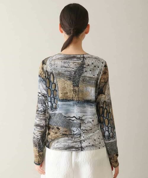 HIROKO KOSHINO / ヒロココシノ カットソー | アートプリントプルオーバー/日本製/洗える | 詳細2