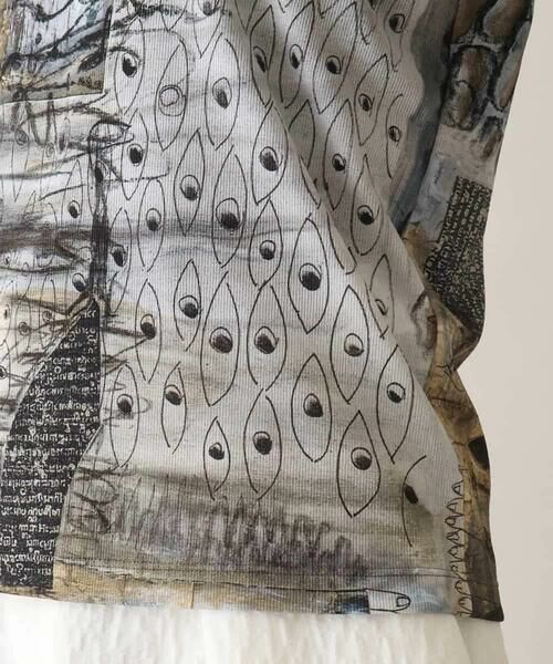 HIROKO KOSHINO / ヒロココシノ カットソー | アートプリントプルオーバー/日本製/洗える | 詳細6