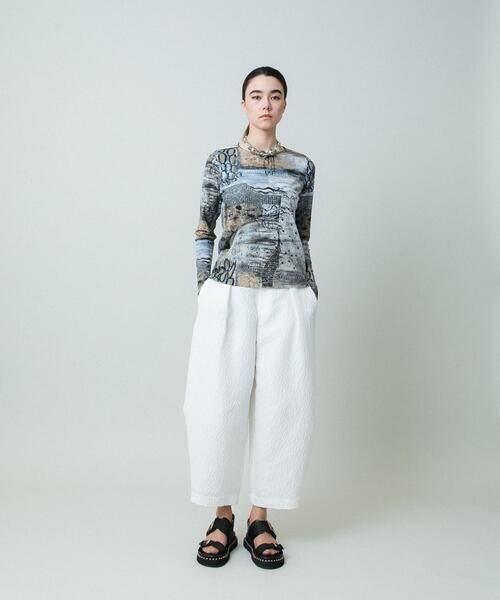 HIROKO KOSHINO / ヒロココシノ カットソー | アートプリントプルオーバー/日本製/洗える | 詳細9