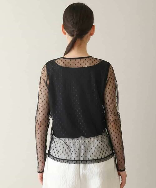 HIROKO KOSHINO / ヒロココシノ カットソー | ドットチュールインナーカットソー /日本製/洗える | 詳細2