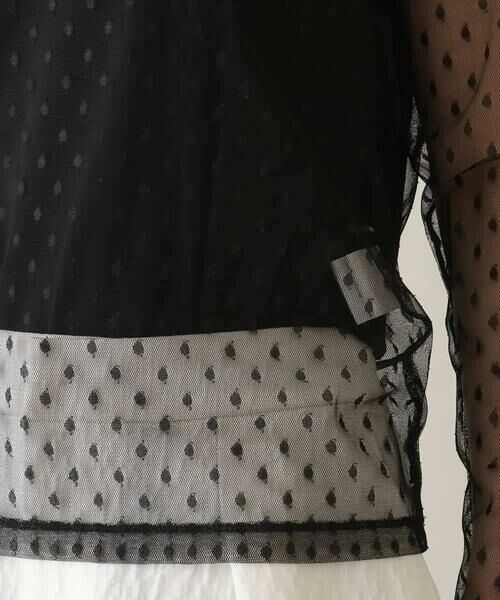HIROKO KOSHINO / ヒロココシノ カットソー | ドットチュールインナーカットソー /日本製/洗える | 詳細6