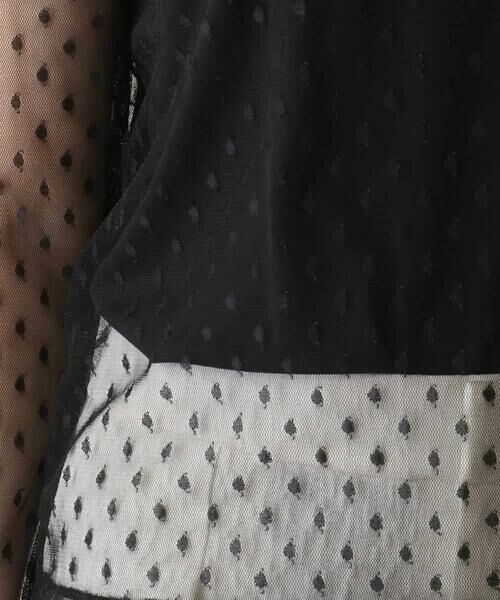 HIROKO KOSHINO / ヒロココシノ カットソー | ドットチュールインナーカットソー /日本製/洗える | 詳細7